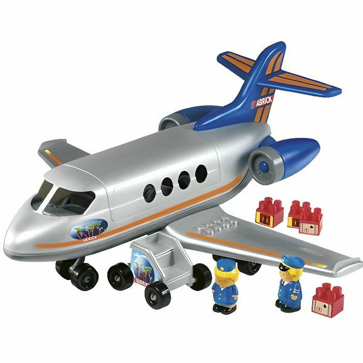 Aeroplane Ecoiffier Airplane Abrick-0