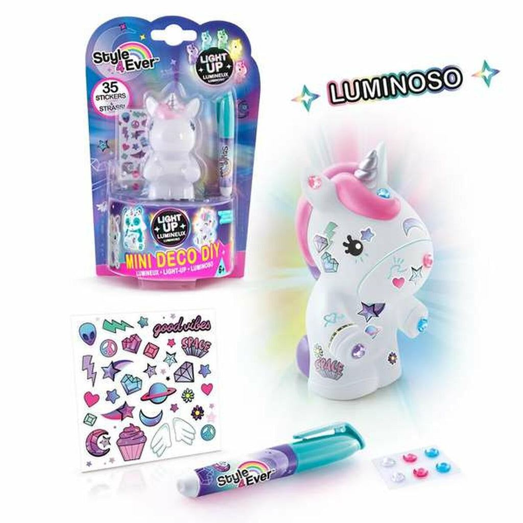 Veilleuse Licorne à Colorier