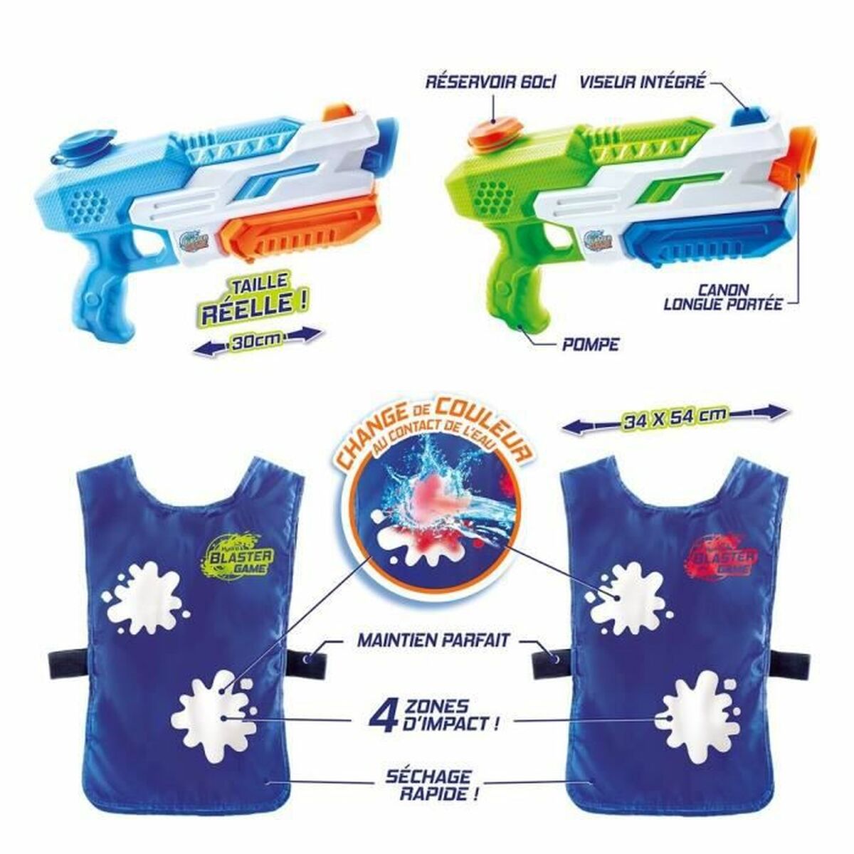 Pistolet à eau avec réservoir