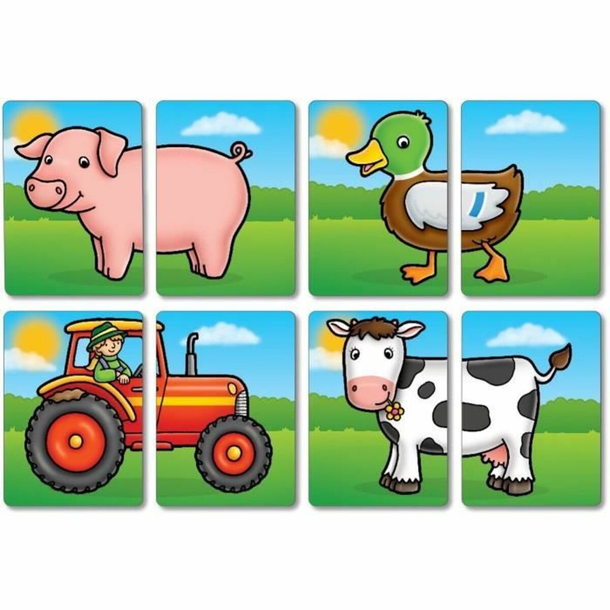 Educational Game Orchard Farmyard Heads & Tails (FR)-1