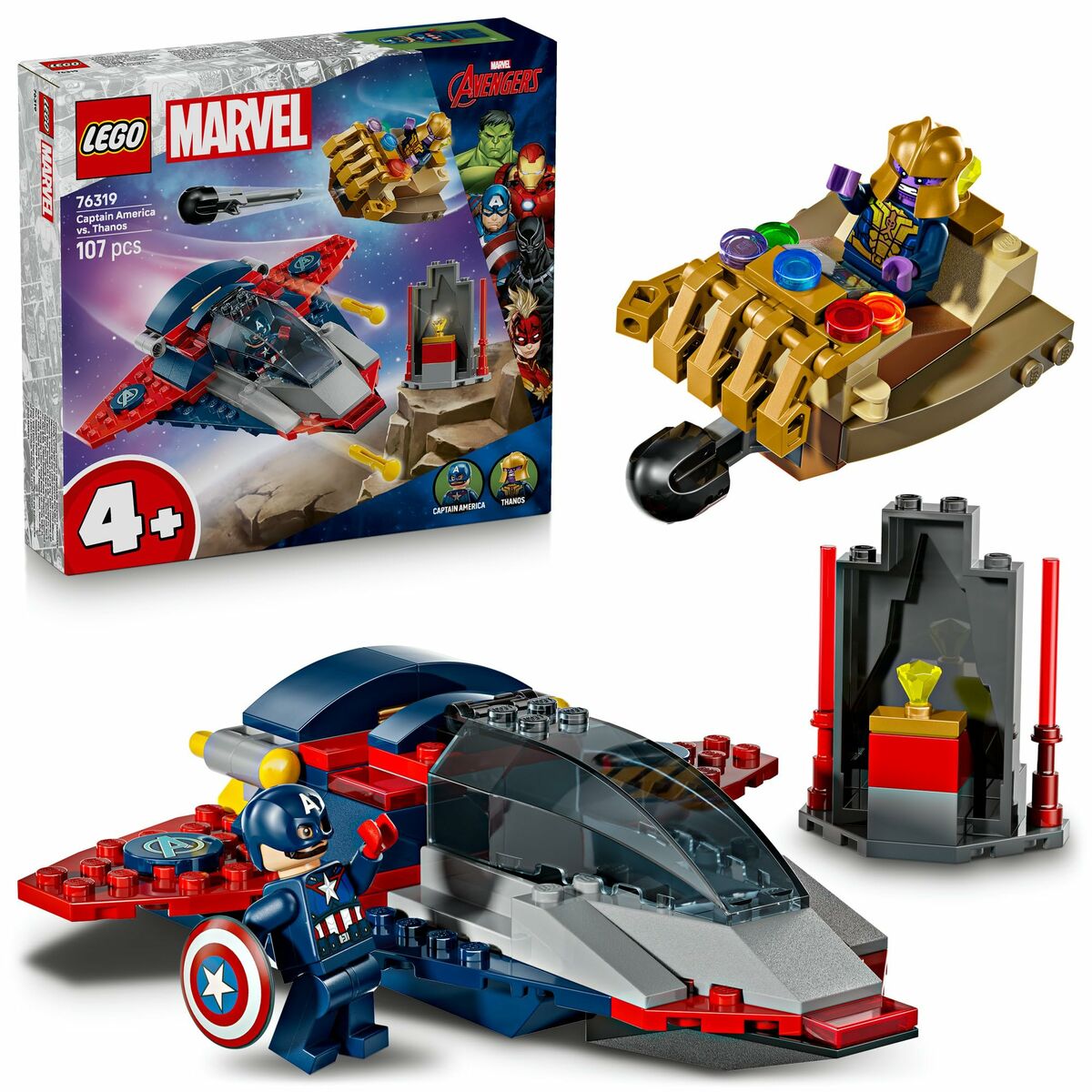 Construction set Lego 76319 Captain America VS Thanos 107 Pieces-8