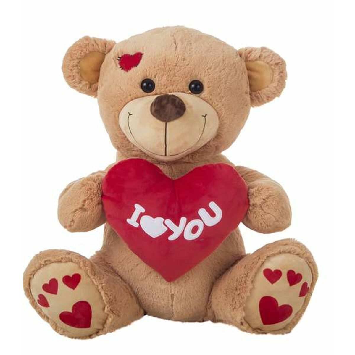 Peluche Ourson I Love You 55 cm Marron