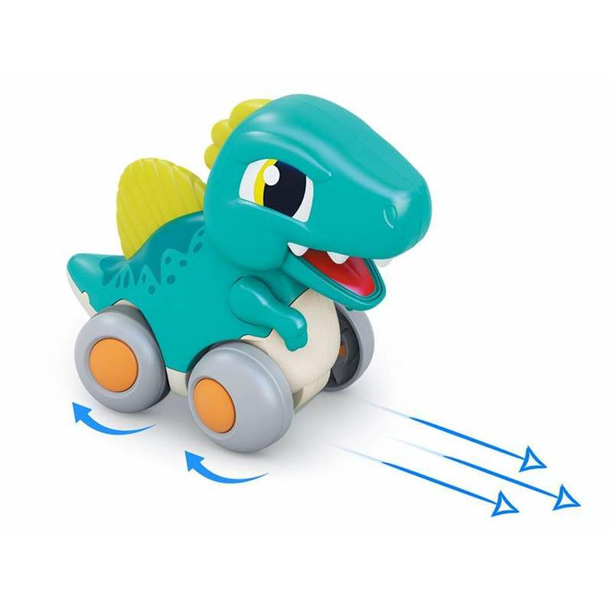 Friction Car 13 x 12 x 13 cm Dinosaur Green-1