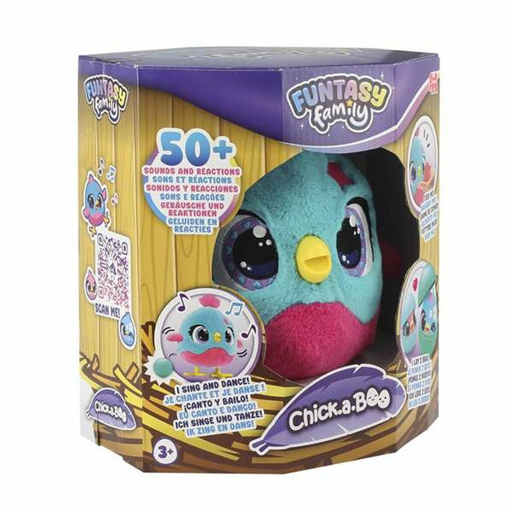 Animal interactif en plastique multicolore