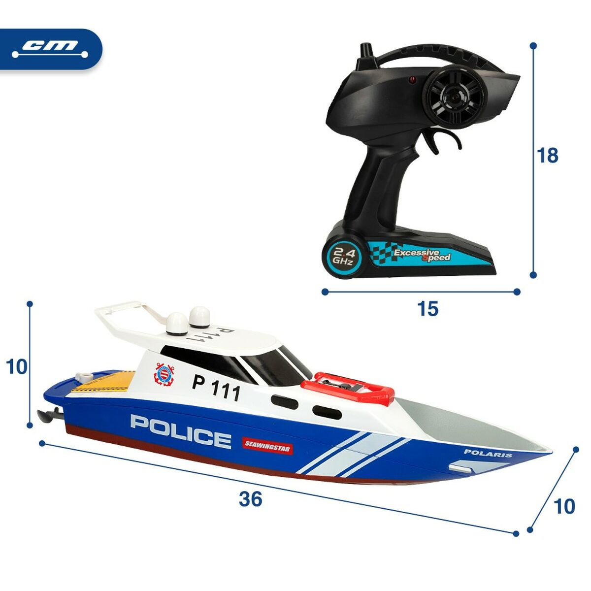 Bateau télécommandé (lot de 2)